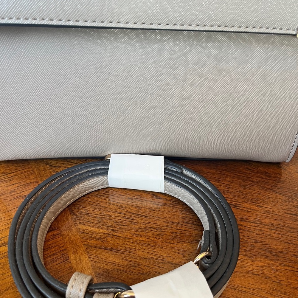 Dune London Gorgeous Gray Crossbody Bag with Gold-Tone Accents & Straps (NWOT) - Picture 10 of 13